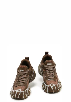 Koi Footwear Platforms|Sneakers*Forest Lines Mega Chunky Trainers - Khaki