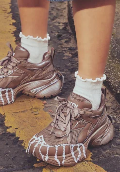 Koi Footwear Platforms|Sneakers*Forest Lines Mega Chunky Trainers - Khaki