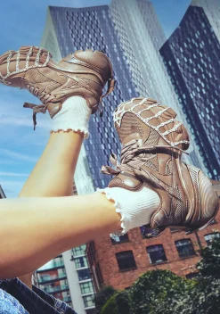 Koi Footwear Platforms|Sneakers*Forest Lines Mega Chunky Trainers - Khaki