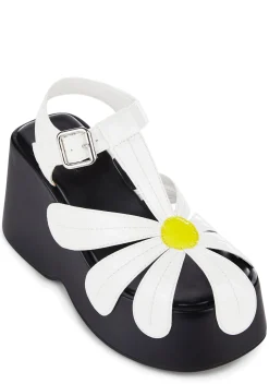 dELiA*s by Dolls Kill Platforms|Sandals*Forever Frolicking Platform Sandals - White