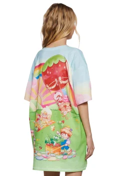 Dolls Kill | Care Bears x Strawberry Shortcake Tops|Plus*Friendship Outing Oversized Graphic Tee
