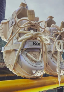 Koi Footwear Platforms|Sneakers*Frozen Shores Mega Chunky Trainers - Vanilla