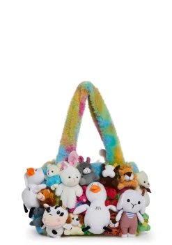 dELiA*s by Dolls Kill Bags*Fun N' Games Plush Tote - Tie Dye