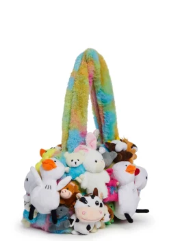 dELiA*s by Dolls Kill Bags*Fun N' Games Plush Tote - Tie Dye
