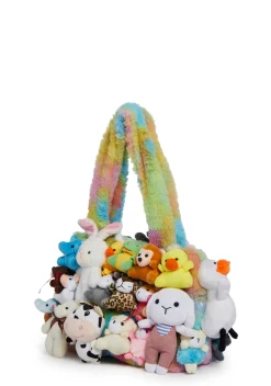dELiA*s by Dolls Kill Bags*Fun N' Games Plush Tote - Tie Dye