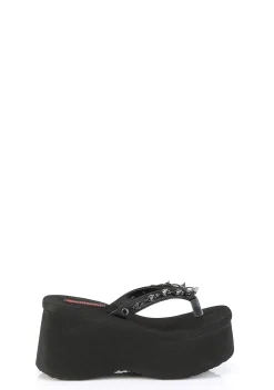 Demonia Sandals*Funn-35 Platform Thong Sandals