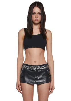 Funk Plus Belts & Harnesses*Fuzzy Leopard Belt