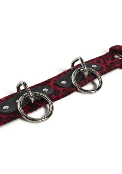 Funk Plus Belts & Harnesses*Fuzzy Leopard Ring Belt