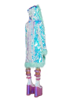 Club Exx Outerwear*Galactic Glamgasm Sequin Coat