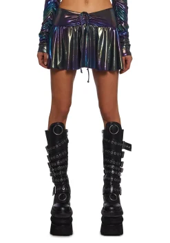 Club Exx Bottoms|Skirts*Galaxy Gathered Mini Skirt
