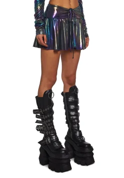 Club Exx Bottoms|Skirts*Galaxy Gathered Mini Skirt