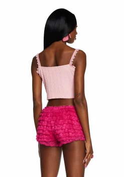 Sugar Thrillz Tops*Game Of Lust Crop Top - Pink