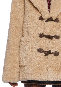 Current Mood Outerwear*Garage Band Sherpa Cropped Coat