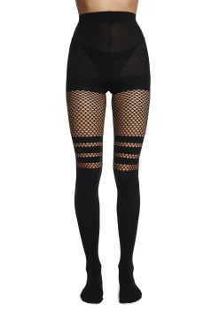 x_Leg Avenue Socks & Tights*Get Faux Thigh-High Tights