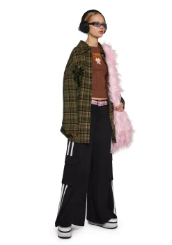 dELiA*s by Dolls Kill Outerwear|Plus*Get Hyped Plaid Shacket