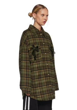 dELiA*s by Dolls Kill Outerwear|Plus*Get Hyped Plaid Shacket