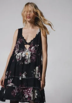 Current Mood Dresses|Plus*Get Over It Babydoll Dress - Floral