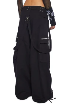 Trickz N' Treatz Bottoms|Pants*Ghoulish Glow In The Dark Wide Leg Pants