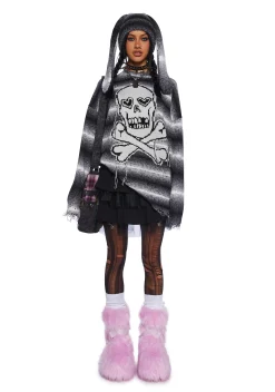 Current Mood Tops*Girly Grunge Sweater And Beanie Set