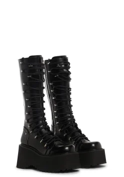Current Mood Boots*Glam Grit Knee High Boots