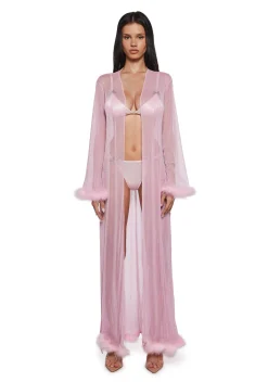 Sugar Thrillz Lingerie*Glam Morning Mesh Robe