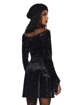 Widow Dresses*Glamour Sparks Velvet Dress