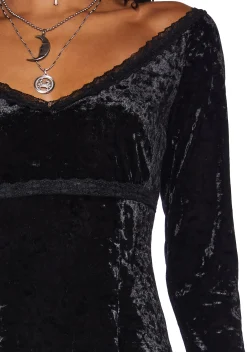 Widow Dresses*Glamour Sparks Velvet Dress