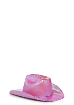 x_Illuma Fashion Hats*Gleam And Glow Cowboy Hat - Pink