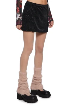 dELiA*s by Dolls Kill Bottoms*Glitter Milk N' Cookies Mini Skirt