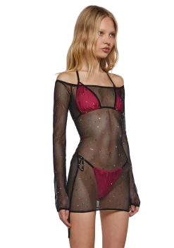 Current Mood Dresses|Plus*Glitter Spectacle Dress And Bikini Set