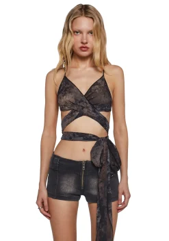 Current Mood Tops*Goddess Vibe Wrap Top