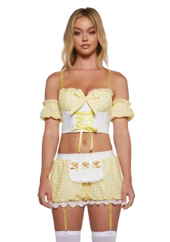 Trickz N' Treatz Lingerie|Plus*Goldilocks Lingerie Set