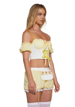 Trickz N' Treatz Lingerie|Plus*Goldilocks Lingerie Set