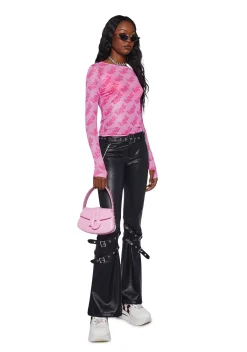 Dolls Kill x Bratz Tops*Got Bratitude Mesh Top