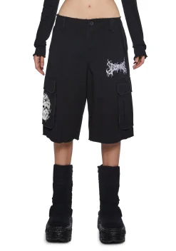 Widow Bottoms|Shorts*Goth Journal Distressed Shorts