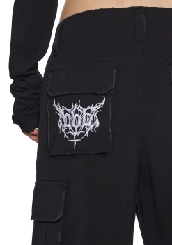 Widow Bottoms|Shorts*Goth Journal Distressed Shorts