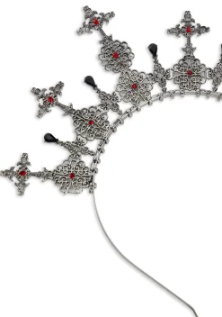 Widow Hair Accessories*Gothic Cross Crown