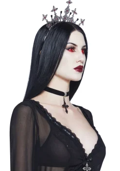 Widow Hair Accessories*Gothic Cross Crown
