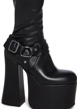 Current Mood Boots|Platforms*Gothic Echoes Stretch Platform Boots