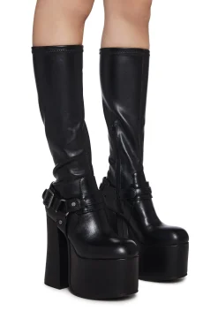 Current Mood Boots|Platforms*Gothic Echoes Stretch Platform Boots