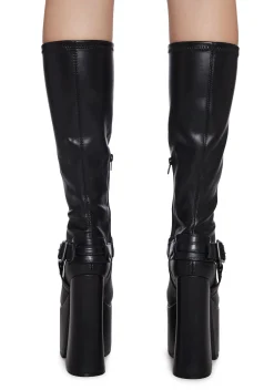Current Mood Boots|Platforms*Gothic Echoes Stretch Platform Boots