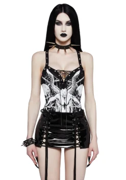 Widow Tops|Plus*Gothic Elegy Graphic Bodysuit