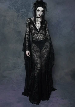Widow Dresses|Plus*Gothic Grand Affair Maxi Dress