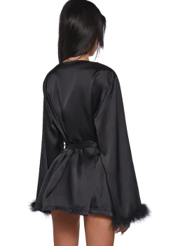 Widow Lingerie*Gothic Stirs Satin Robe