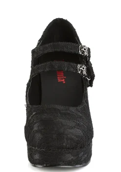Demonia Heels|Mary Janes*GOTHIKA-09 Darkest Dreams Lace Mary Janes