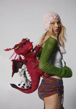 Dolls Kill x Shrek Matching Sets*Green Outlaw 4-Piece Skirt Set