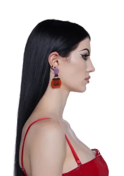 x_ATVT Jewelry*Grinning Gourd Drop Earrings