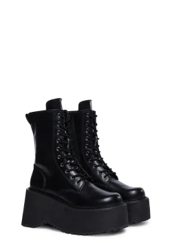 Current Mood Boots*Grunge At Heart Combat Boots