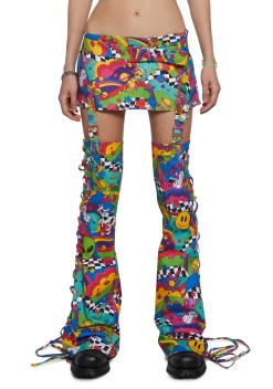 Club Exx Bottoms|Skirts*Gumdrop Ride Skirt & Leg Warmers Set