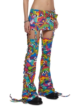 Club Exx Bottoms|Skirts*Gumdrop Ride Skirt & Leg Warmers Set